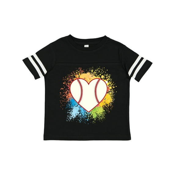 Inktastic Baseball Sports Heart Girls Toddler T-Shirt