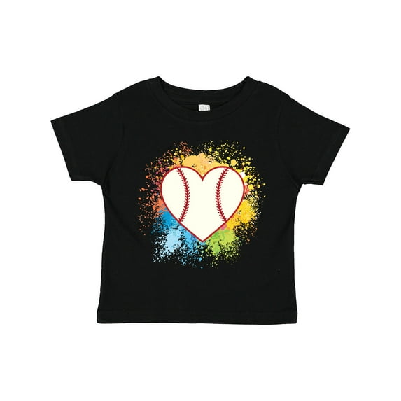 Inktastic Baseball Sports Heart Girls Toddler T-Shirt