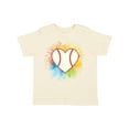 thumbnail image 1 of Inktastic Baseball Sports Heart Girls Toddler T-Shirt, 1 of 5
