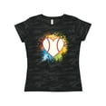 thumbnail image 1 of Inktastic Baseball Sports Heart Women's T-Shirt, 1 of 5