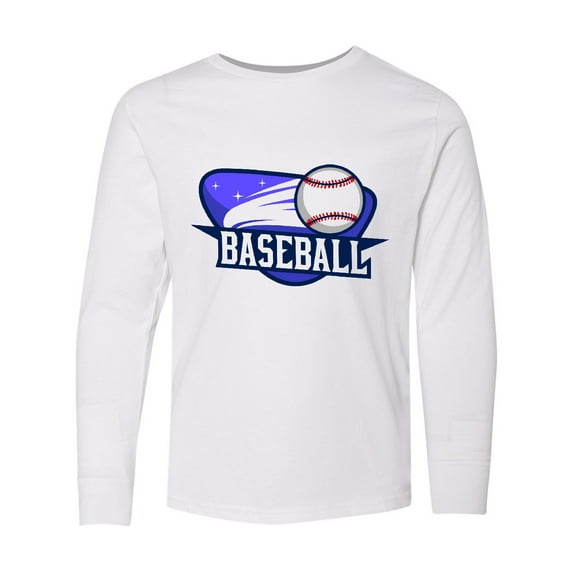 Inktastic Baseball Stars Long Sleeve Youth T-Shirt