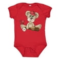 thumbnail image 1 of Inktastic Baseball Teddy Bear Boys Baby Bodysuit, 1 of 5