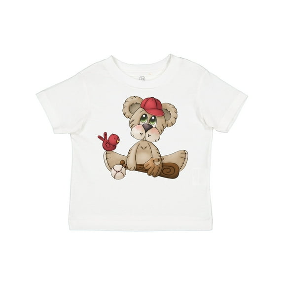 Inktastic Baseball Teddy Bear Boys Toddler T-Shirt
