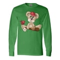 thumbnail image 1 of Inktastic Baseball Teddy Bear Long Sleeve T-Shirt, 1 of 5