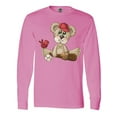 thumbnail image 1 of Inktastic Baseball Teddy Bear Long Sleeve T-Shirt, 1 of 5