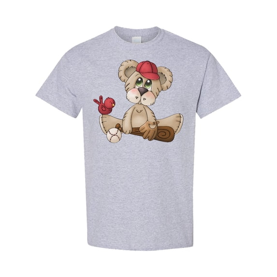 Inktastic Baseball Teddy Bear T-Shirt