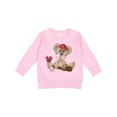 thumbnail image 1 of Inktastic Baseball Teddy Bear Toddler Sweatshirt, 1 of 4