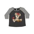 thumbnail image 1 of Inktastic Baseball Teddy Bear Women's Plus Size T-Shirt, 1 of 5