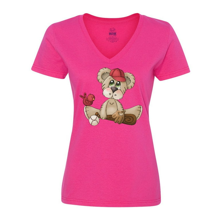 red v neck shirt walmart