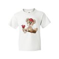 thumbnail image 1 of Inktastic Baseball Teddy Bear Youth T-Shirt, 1 of 5