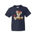 thumbnail image 1 of Inktastic Baseball Teddy Bear Youth T-Shirt, 1 of 5