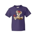 thumbnail image 1 of Inktastic Baseball Teddy Bear Youth T-Shirt, 1 of 5