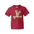 thumbnail image 1 of Inktastic Baseball Teddy Bear Youth T-Shirt, 1 of 5
