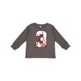 thumbnail image 1 of Inktastic Baseball Third Birthday Three Years Old Boys or Girls Long Sleeve Toddler T-Shirt, 1 of 5