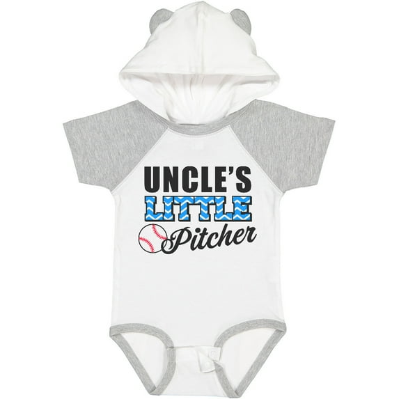 Inktastic Baseball Uncles Little Pitcher Boys Baby Bodysuit
