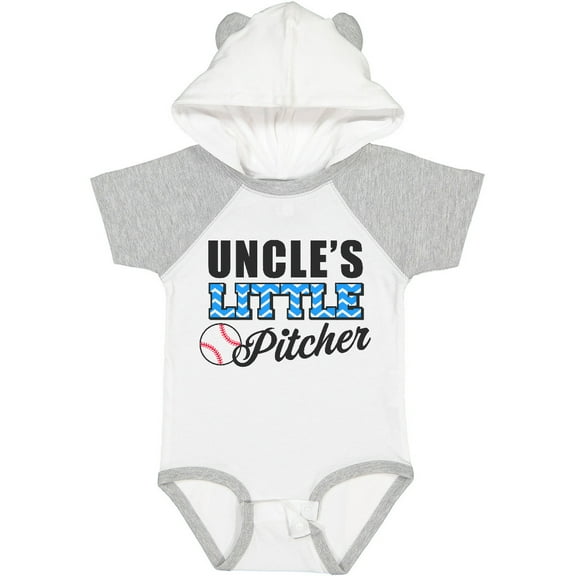 Inktastic Baseball Uncles Little Pitcher Boys Baby Bodysuit