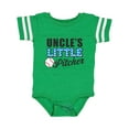 thumbnail image 1 of Inktastic Baseball Uncles Little Pitcher Boys Baby Bodysuit, 1 of 5