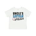thumbnail image 1 of Inktastic Baseball Uncles Little Pitcher Boys Toddler T-Shirt, 1 of 5
