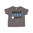 thumbnail image 1 of Inktastic Baseball Uncles Little Pitcher Boys Toddler T-Shirt, 1 of 5