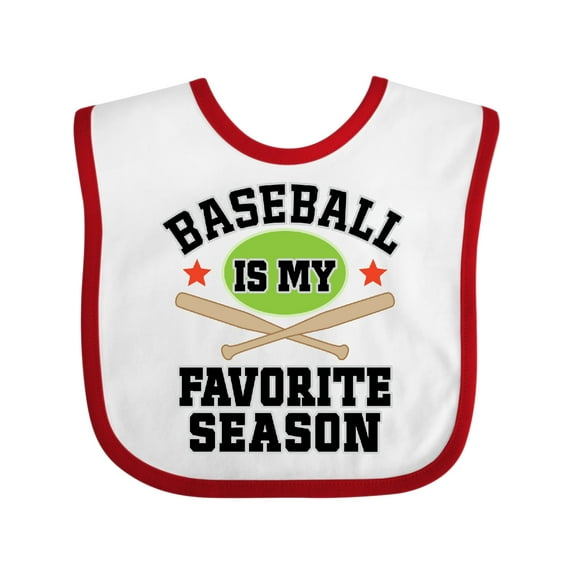 Inktastic Baseball is My Favorite Season Boys or Girls Baby Bib