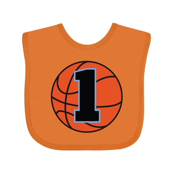 Inktastic Basketball 1st Birthday 1 Year Old Boys Baby Bib