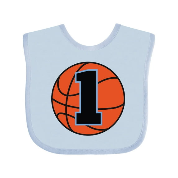 Inktastic Basketball 1st Birthday 1 Year Old Boys Baby Bib
