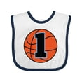 thumbnail image 1 of Inktastic Basketball 1st Birthday 1 Year Old Boys Baby Bib, 1 of 4