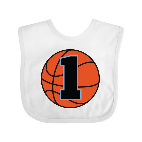 Inktastic Basketball 1st Birthday 1 Year Old Boys Baby Bib