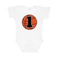thumbnail image 1 of Inktastic Basketball 1st Birthday 1 Year Old Boys Baby Bodysuit, 1 of 5
