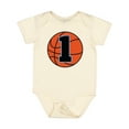 thumbnail image 1 of Inktastic Basketball 1st Birthday 1 Year Old Boys Baby Bodysuit, 1 of 5