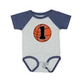 thumbnail image 1 of Inktastic Basketball 1st Birthday 1 Year Old Boys Baby Bodysuit, 1 of 5