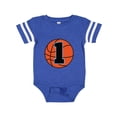 thumbnail image 1 of Inktastic Basketball 1st Birthday 1 Year Old Boys Baby Bodysuit, 1 of 5