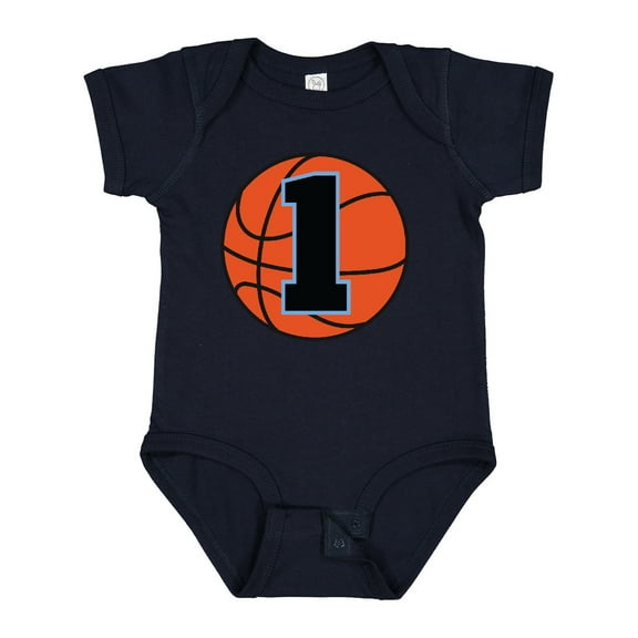 Inktastic Basketball 1st Birthday 1 Year Old Boys Baby Bodysuit