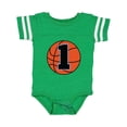 thumbnail image 1 of Inktastic Basketball 1st Birthday 1 Year Old Boys Baby Bodysuit, 1 of 5