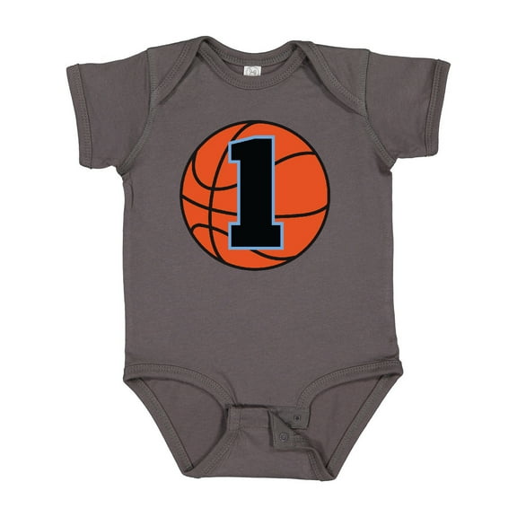 Inktastic Basketball 1st Birthday 1 Year Old Boys Baby Bodysuit