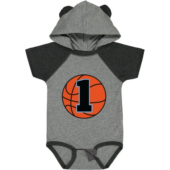 Inktastic Basketball 1st Birthday 1 Year Old Boys Baby Bodysuit