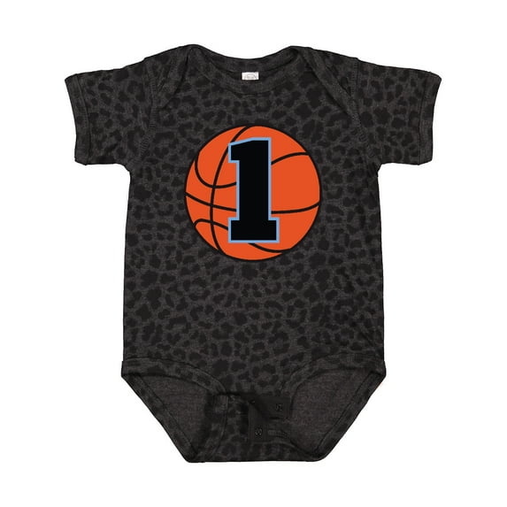 Inktastic Basketball 1st Birthday 1 Year Old Boys Baby Bodysuit