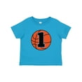thumbnail image 1 of Inktastic Basketball 1st Birthday 1 Year Old Boys Baby T-Shirt, 1 of 5