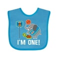 thumbnail image 1 of Inktastic Basketball 1st Birthday for One Year Old Boys Baby Bib, 1 of 4