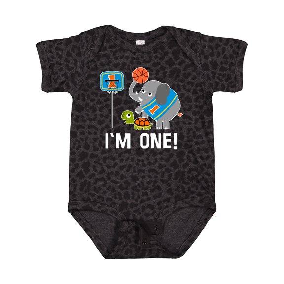 Inktastic Basketball 1st Birthday for One Year Old Boys Baby Bodysuit