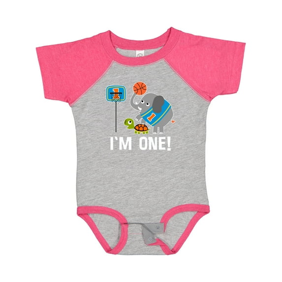 Inktastic Basketball 1st Birthday for One Year Old Boys Baby Bodysuit