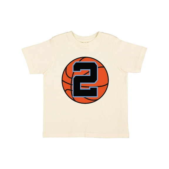 Inktastic Basketball 2nd Birthday 2 Year Old Boys Toddler T-Shirt