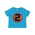 thumbnail image 1 of Inktastic Basketball 2nd Birthday 2 Year Old Boys Toddler T-Shirt, 1 of 5