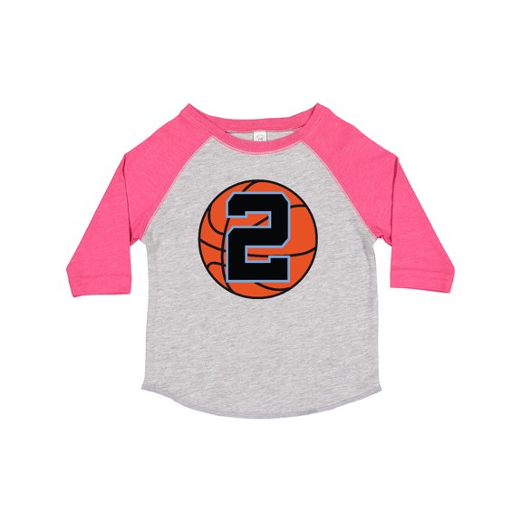 Inktastic Basketball 2nd Birthday 2 Year Old Boys Toddler T-Shirt