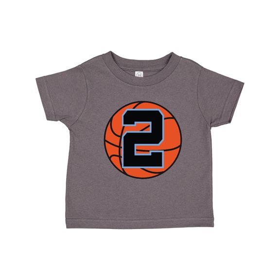 Inktastic Basketball 2nd Birthday 2 Year Old Boys Toddler T-Shirt