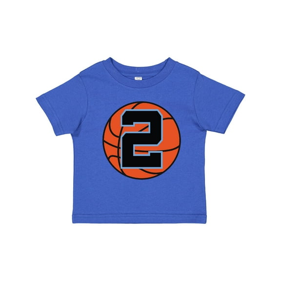 Inktastic Basketball 2nd Birthday 2 Year Old Boys Toddler T-Shirt