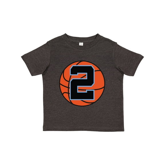 Inktastic Basketball 2nd Birthday 2 Year Old Boys Toddler T-Shirt
