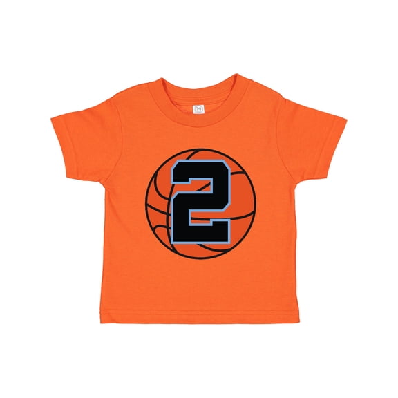 Inktastic Basketball 2nd Birthday 2 Year Old Boys Toddler T-Shirt