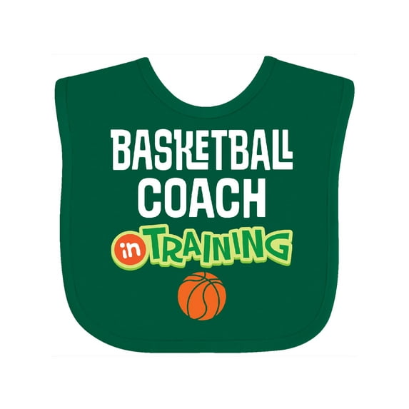 Inktastic Basketball Coach in Training Apparel Boys Baby Bib