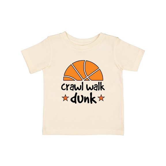 Inktastic Basketball Crawl Walk Dunk Boys or Girls Baby T-Shirt